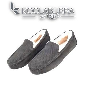 Koolaburra by UGG Tipton Mocassin Slippers Mens Gray Size 9 Indoor/Outdoor Shoes